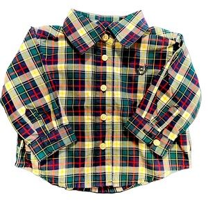 🔥Chaps Infant Boys' Long-sleeve Plaid Shirt - SIZE NEWBORN
